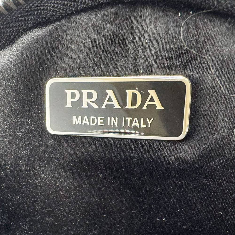 Prada PRADA Shoulder Bag, Satin, Rhinestone, Black, Women's, 1NR003 z10704 - Picture 12 of 12
